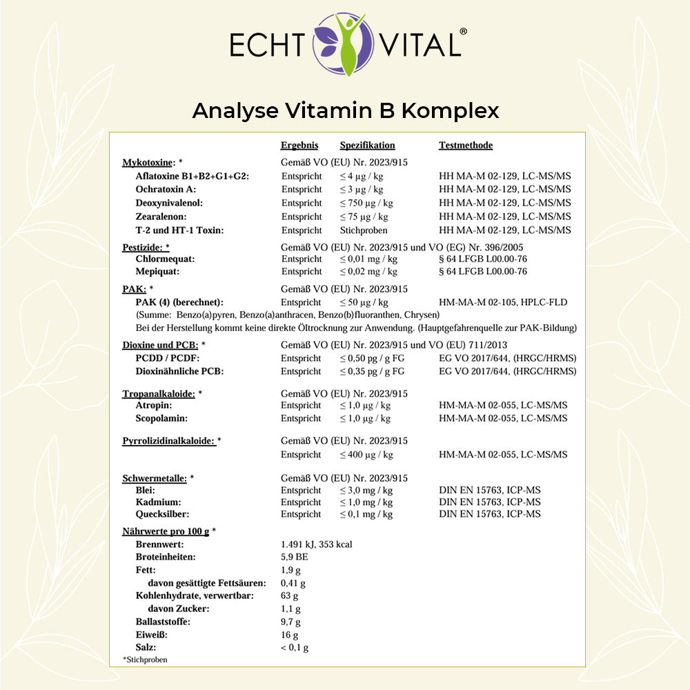 Nature Aktiv Vitamin B Komplex – 1 Glas mit 60 Kapseln